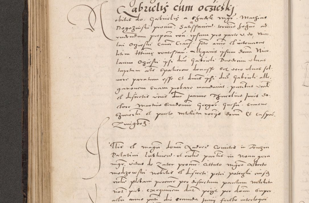 Zdjęcie nr 230 dla obiektu archiwalnego: Acta actorum causarum, sententiarum tam diffinitivarum quam interloquutoriarum, decretorum, obligationum, quietationum et constitutionum procuratorum coram reverendo domino Stanislao Schlomovski praeposito Calissiensi, archidiacono Sandecensi, canonico vicarioque in spiritualibus generali Cracocoviensi ad annum Domini millesimum quingentesimum quinquagesimum sextum, cuius indicatio quatuor decima, pontificatus sanctissimi in Christo patris domini Pauli divina providencia pape quarti anno ipsius