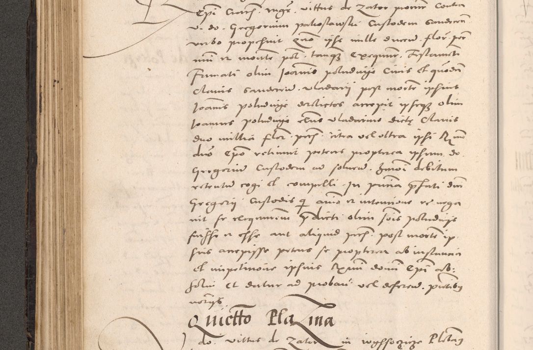 Zdjęcie nr 226 dla obiektu archiwalnego: Acta actorum causarum, sententiarum tam diffinitivarum quam interloquutoriarum, decretorum, obligationum, quietationum et constitutionum procuratorum coram reverendo domino Stanislao Schlomovski praeposito Calissiensi, archidiacono Sandecensi, canonico vicarioque in spiritualibus generali Cracocoviensi ad annum Domini millesimum quingentesimum quinquagesimum sextum, cuius indicatio quatuor decima, pontificatus sanctissimi in Christo patris domini Pauli divina providencia pape quarti anno ipsius