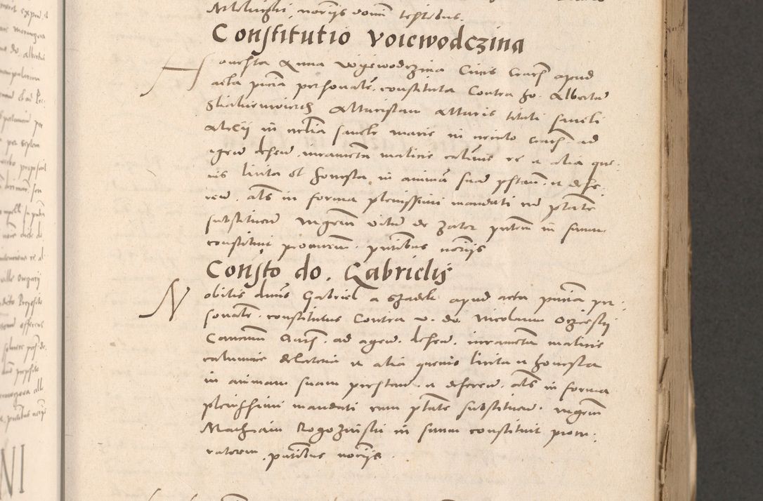 Zdjęcie nr 223 dla obiektu archiwalnego: Acta actorum causarum, sententiarum tam diffinitivarum quam interloquutoriarum, decretorum, obligationum, quietationum et constitutionum procuratorum coram reverendo domino Stanislao Schlomovski praeposito Calissiensi, archidiacono Sandecensi, canonico vicarioque in spiritualibus generali Cracocoviensi ad annum Domini millesimum quingentesimum quinquagesimum sextum, cuius indicatio quatuor decima, pontificatus sanctissimi in Christo patris domini Pauli divina providencia pape quarti anno ipsius