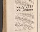 Zdjęcie nr 598 dla obiektu archiwalnego: Acta actorum causarum, sententiarum tam diffinitivarum quam interloquutoriarum, decretorum, obligationum, quietationum et constitutionum procuratorum coram reverendo domino Stanislao Schlomovski praeposito Calissiensi, archidiacono Sandecensi, canonico vicarioque in spiritualibus generali Cracocoviensi ad annum Domini millesimum quingentesimum quinquagesimum sextum, cuius indicatio quatuor decima, pontificatus sanctissimi in Christo patris domini Pauli divina providencia pape quarti anno ipsius