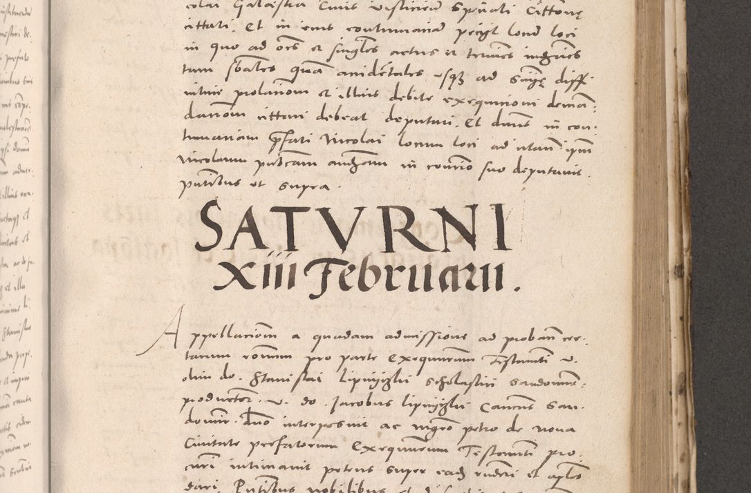 Zdjęcie nr 587 dla obiektu archiwalnego: Acta actorum causarum, sententiarum tam diffinitivarum quam interloquutoriarum, decretorum, obligationum, quietationum et constitutionum procuratorum coram reverendo domino Stanislao Schlomovski praeposito Calissiensi, archidiacono Sandecensi, canonico vicarioque in spiritualibus generali Cracocoviensi ad annum Domini millesimum quingentesimum quinquagesimum sextum, cuius indicatio quatuor decima, pontificatus sanctissimi in Christo patris domini Pauli divina providencia pape quarti anno ipsius