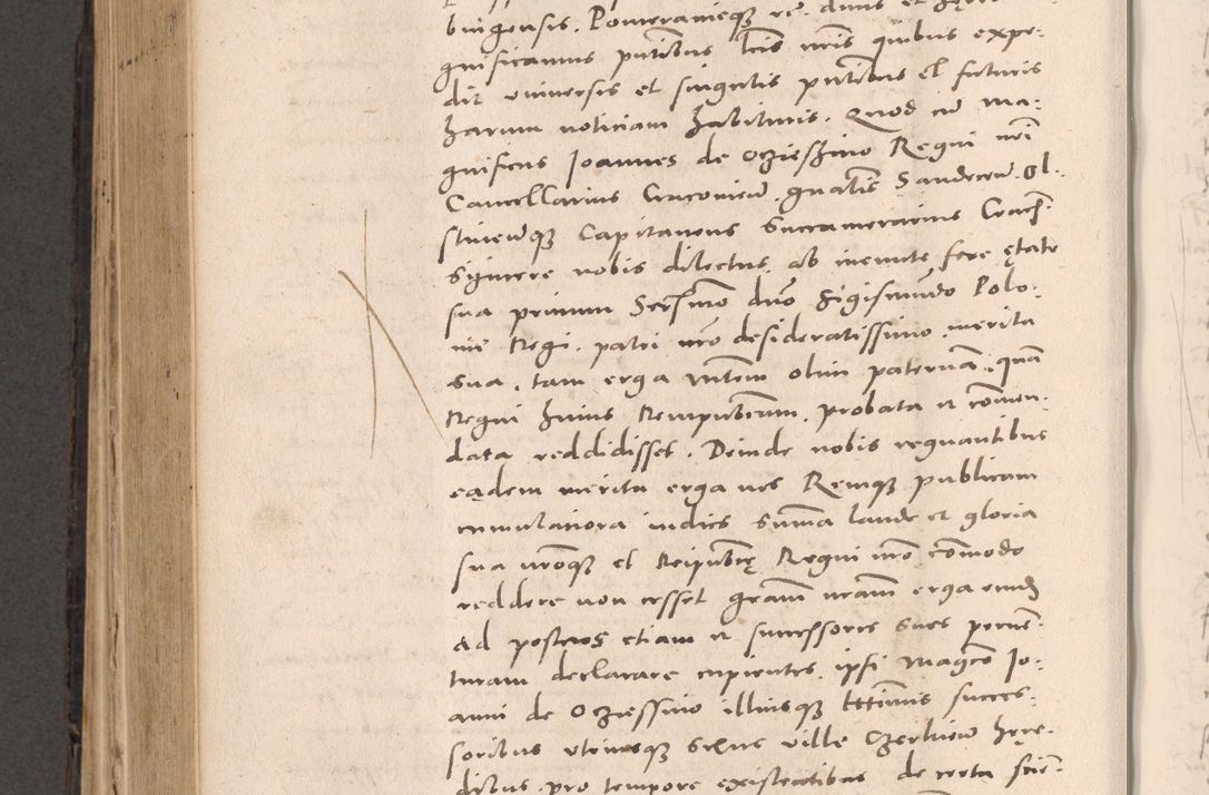 Zdjęcie nr 590 dla obiektu archiwalnego: Acta actorum causarum, sententiarum tam diffinitivarum quam interloquutoriarum, decretorum, obligationum, quietationum et constitutionum procuratorum coram reverendo domino Stanislao Schlomovski praeposito Calissiensi, archidiacono Sandecensi, canonico vicarioque in spiritualibus generali Cracocoviensi ad annum Domini millesimum quingentesimum quinquagesimum sextum, cuius indicatio quatuor decima, pontificatus sanctissimi in Christo patris domini Pauli divina providencia pape quarti anno ipsius