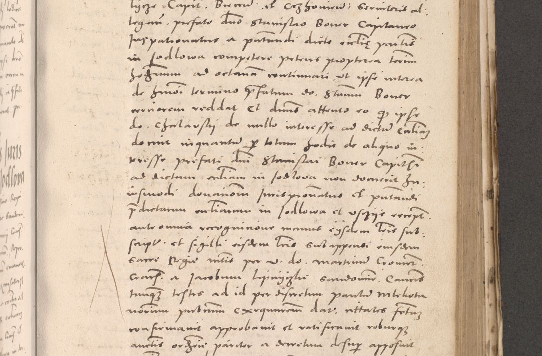 Zdjęcie nr 589 dla obiektu archiwalnego: Acta actorum causarum, sententiarum tam diffinitivarum quam interloquutoriarum, decretorum, obligationum, quietationum et constitutionum procuratorum coram reverendo domino Stanislao Schlomovski praeposito Calissiensi, archidiacono Sandecensi, canonico vicarioque in spiritualibus generali Cracocoviensi ad annum Domini millesimum quingentesimum quinquagesimum sextum, cuius indicatio quatuor decima, pontificatus sanctissimi in Christo patris domini Pauli divina providencia pape quarti anno ipsius
