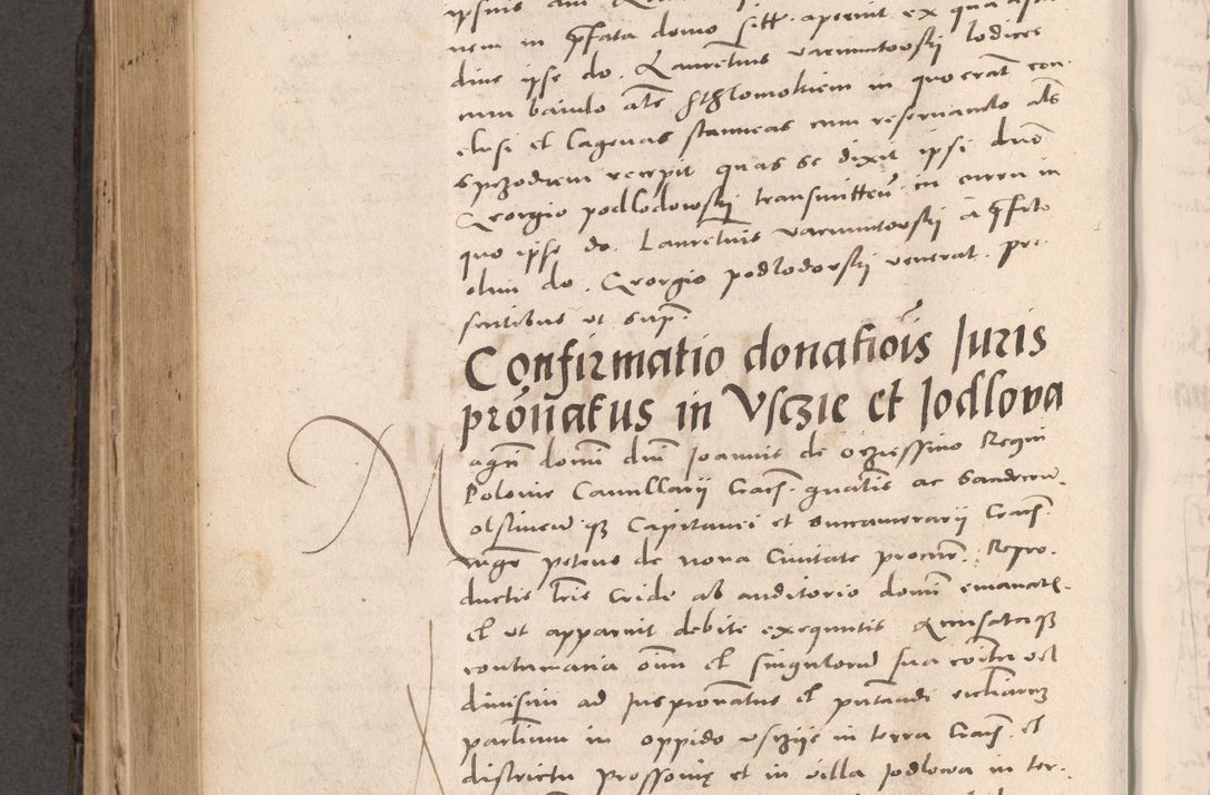 Zdjęcie nr 588 dla obiektu archiwalnego: Acta actorum causarum, sententiarum tam diffinitivarum quam interloquutoriarum, decretorum, obligationum, quietationum et constitutionum procuratorum coram reverendo domino Stanislao Schlomovski praeposito Calissiensi, archidiacono Sandecensi, canonico vicarioque in spiritualibus generali Cracocoviensi ad annum Domini millesimum quingentesimum quinquagesimum sextum, cuius indicatio quatuor decima, pontificatus sanctissimi in Christo patris domini Pauli divina providencia pape quarti anno ipsius