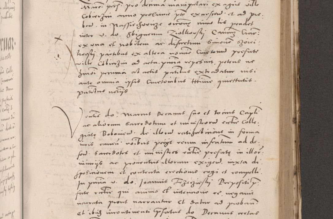 Zdjęcie nr 573 dla obiektu archiwalnego: Acta actorum causarum, sententiarum tam diffinitivarum quam interloquutoriarum, decretorum, obligationum, quietationum et constitutionum procuratorum coram reverendo domino Stanislao Schlomovski praeposito Calissiensi, archidiacono Sandecensi, canonico vicarioque in spiritualibus generali Cracocoviensi ad annum Domini millesimum quingentesimum quinquagesimum sextum, cuius indicatio quatuor decima, pontificatus sanctissimi in Christo patris domini Pauli divina providencia pape quarti anno ipsius
