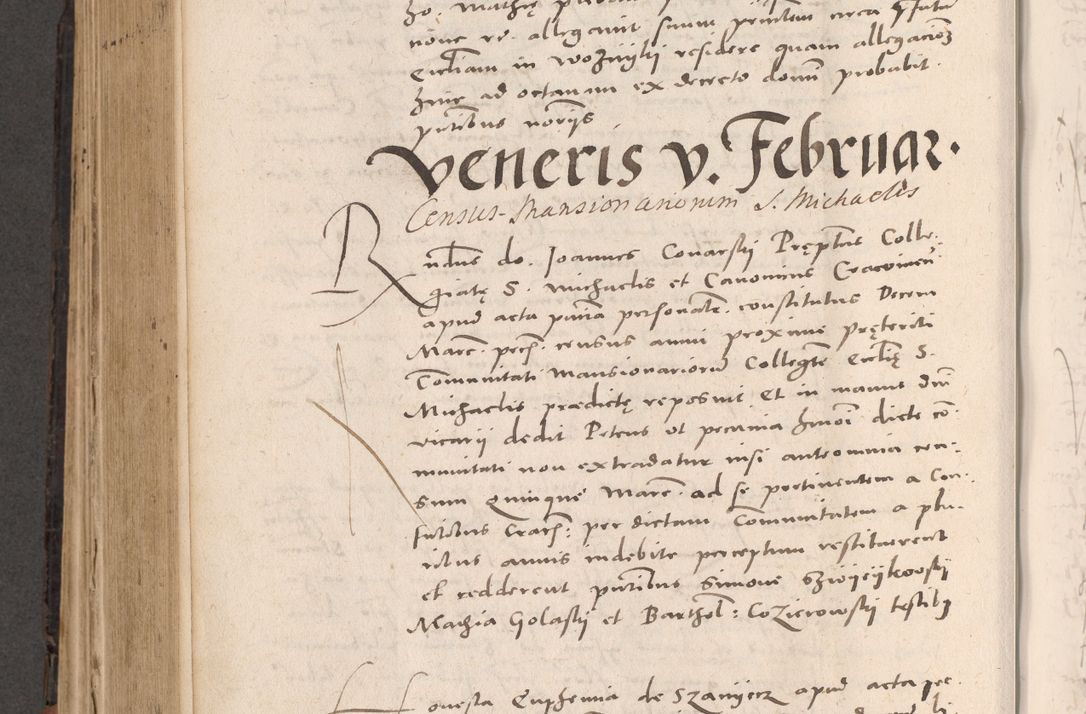 Zdjęcie nr 572 dla obiektu archiwalnego: Acta actorum causarum, sententiarum tam diffinitivarum quam interloquutoriarum, decretorum, obligationum, quietationum et constitutionum procuratorum coram reverendo domino Stanislao Schlomovski praeposito Calissiensi, archidiacono Sandecensi, canonico vicarioque in spiritualibus generali Cracocoviensi ad annum Domini millesimum quingentesimum quinquagesimum sextum, cuius indicatio quatuor decima, pontificatus sanctissimi in Christo patris domini Pauli divina providencia pape quarti anno ipsius