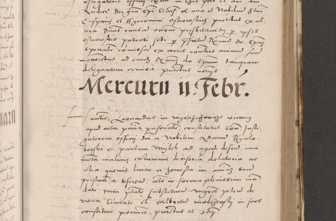 Zdjęcie nr 565 dla obiektu archiwalnego: Acta actorum causarum, sententiarum tam diffinitivarum quam interloquutoriarum, decretorum, obligationum, quietationum et constitutionum procuratorum coram reverendo domino Stanislao Schlomovski praeposito Calissiensi, archidiacono Sandecensi, canonico vicarioque in spiritualibus generali Cracocoviensi ad annum Domini millesimum quingentesimum quinquagesimum sextum, cuius indicatio quatuor decima, pontificatus sanctissimi in Christo patris domini Pauli divina providencia pape quarti anno ipsius