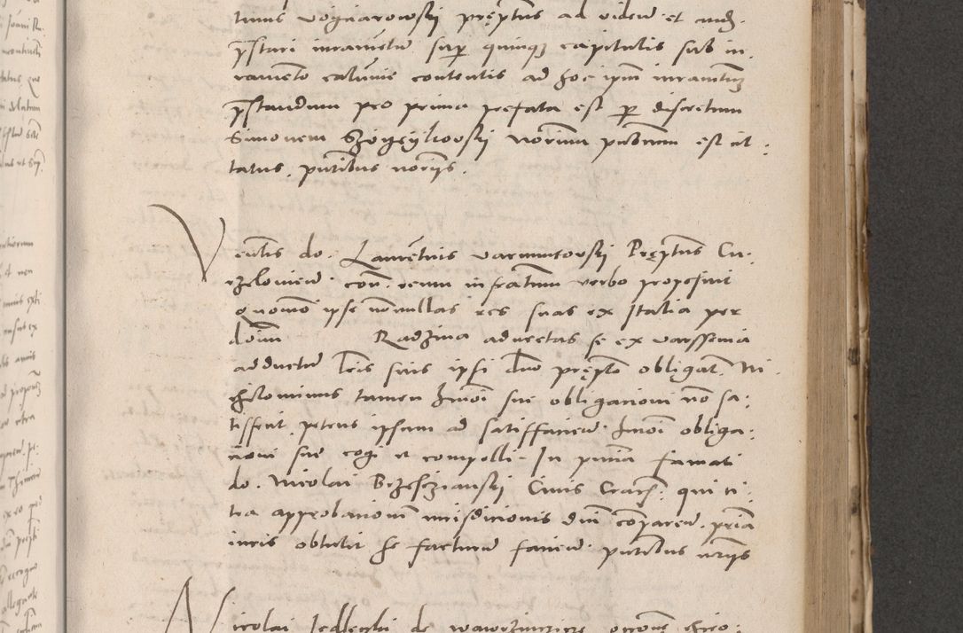 Zdjęcie nr 561 dla obiektu archiwalnego: Acta actorum causarum, sententiarum tam diffinitivarum quam interloquutoriarum, decretorum, obligationum, quietationum et constitutionum procuratorum coram reverendo domino Stanislao Schlomovski praeposito Calissiensi, archidiacono Sandecensi, canonico vicarioque in spiritualibus generali Cracocoviensi ad annum Domini millesimum quingentesimum quinquagesimum sextum, cuius indicatio quatuor decima, pontificatus sanctissimi in Christo patris domini Pauli divina providencia pape quarti anno ipsius