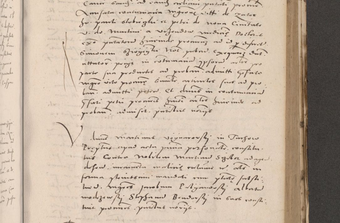 Zdjęcie nr 559 dla obiektu archiwalnego: Acta actorum causarum, sententiarum tam diffinitivarum quam interloquutoriarum, decretorum, obligationum, quietationum et constitutionum procuratorum coram reverendo domino Stanislao Schlomovski praeposito Calissiensi, archidiacono Sandecensi, canonico vicarioque in spiritualibus generali Cracocoviensi ad annum Domini millesimum quingentesimum quinquagesimum sextum, cuius indicatio quatuor decima, pontificatus sanctissimi in Christo patris domini Pauli divina providencia pape quarti anno ipsius