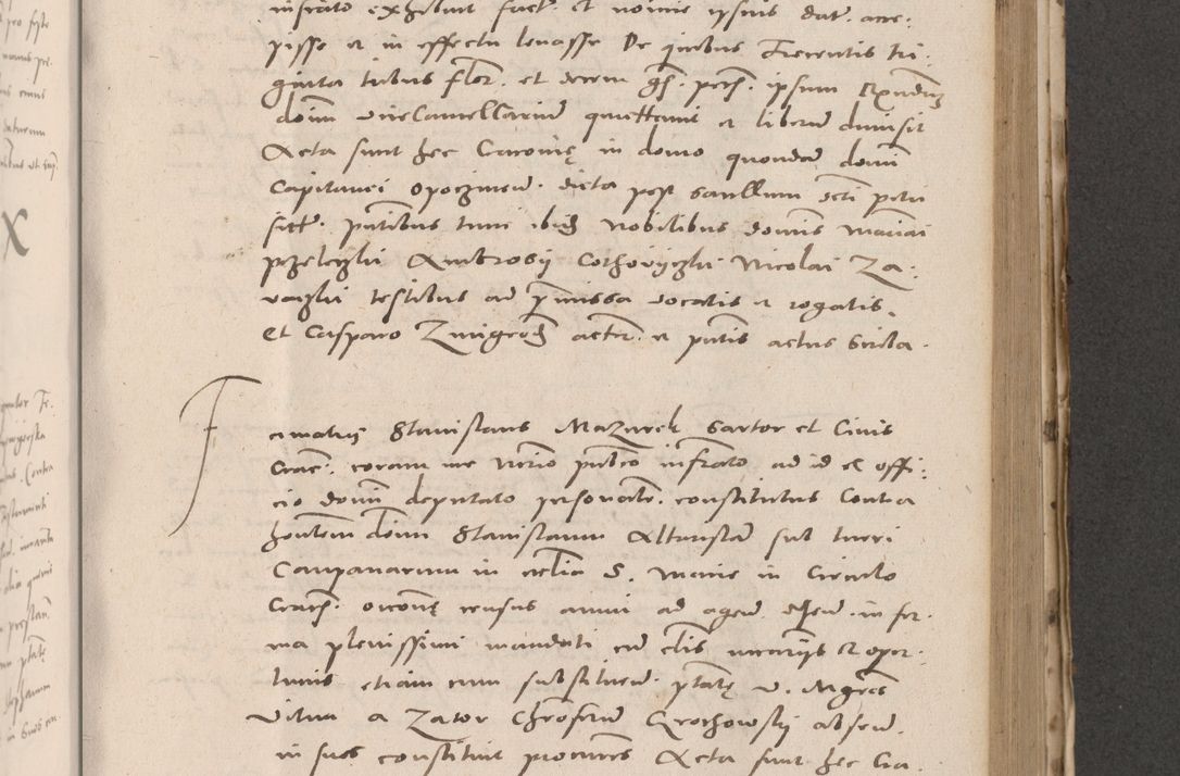 Zdjęcie nr 557 dla obiektu archiwalnego: Acta actorum causarum, sententiarum tam diffinitivarum quam interloquutoriarum, decretorum, obligationum, quietationum et constitutionum procuratorum coram reverendo domino Stanislao Schlomovski praeposito Calissiensi, archidiacono Sandecensi, canonico vicarioque in spiritualibus generali Cracocoviensi ad annum Domini millesimum quingentesimum quinquagesimum sextum, cuius indicatio quatuor decima, pontificatus sanctissimi in Christo patris domini Pauli divina providencia pape quarti anno ipsius