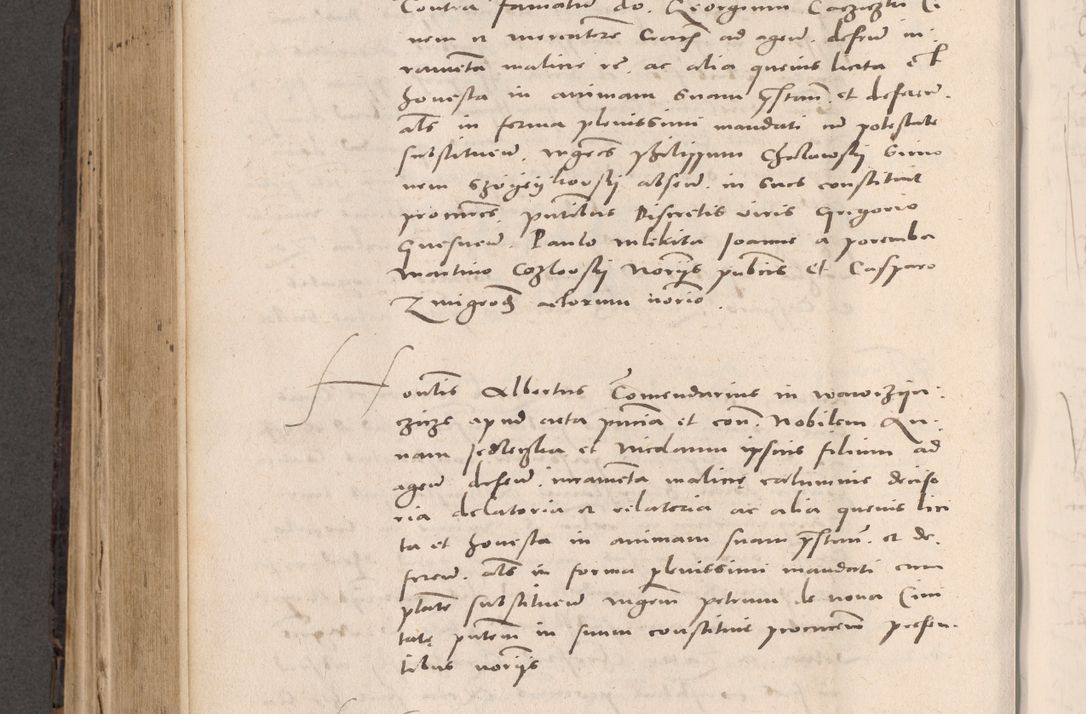 Zdjęcie nr 558 dla obiektu archiwalnego: Acta actorum causarum, sententiarum tam diffinitivarum quam interloquutoriarum, decretorum, obligationum, quietationum et constitutionum procuratorum coram reverendo domino Stanislao Schlomovski praeposito Calissiensi, archidiacono Sandecensi, canonico vicarioque in spiritualibus generali Cracocoviensi ad annum Domini millesimum quingentesimum quinquagesimum sextum, cuius indicatio quatuor decima, pontificatus sanctissimi in Christo patris domini Pauli divina providencia pape quarti anno ipsius