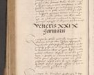 Zdjęcie nr 556 dla obiektu archiwalnego: Acta actorum causarum, sententiarum tam diffinitivarum quam interloquutoriarum, decretorum, obligationum, quietationum et constitutionum procuratorum coram reverendo domino Stanislao Schlomovski praeposito Calissiensi, archidiacono Sandecensi, canonico vicarioque in spiritualibus generali Cracocoviensi ad annum Domini millesimum quingentesimum quinquagesimum sextum, cuius indicatio quatuor decima, pontificatus sanctissimi in Christo patris domini Pauli divina providencia pape quarti anno ipsius