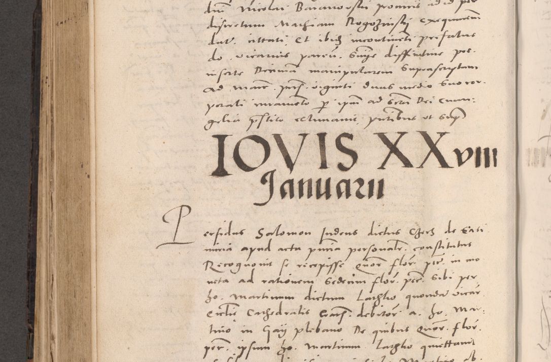 Zdjęcie nr 554 dla obiektu archiwalnego: Acta actorum causarum, sententiarum tam diffinitivarum quam interloquutoriarum, decretorum, obligationum, quietationum et constitutionum procuratorum coram reverendo domino Stanislao Schlomovski praeposito Calissiensi, archidiacono Sandecensi, canonico vicarioque in spiritualibus generali Cracocoviensi ad annum Domini millesimum quingentesimum quinquagesimum sextum, cuius indicatio quatuor decima, pontificatus sanctissimi in Christo patris domini Pauli divina providencia pape quarti anno ipsius