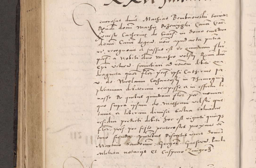 Zdjęcie nr 546 dla obiektu archiwalnego: Acta actorum causarum, sententiarum tam diffinitivarum quam interloquutoriarum, decretorum, obligationum, quietationum et constitutionum procuratorum coram reverendo domino Stanislao Schlomovski praeposito Calissiensi, archidiacono Sandecensi, canonico vicarioque in spiritualibus generali Cracocoviensi ad annum Domini millesimum quingentesimum quinquagesimum sextum, cuius indicatio quatuor decima, pontificatus sanctissimi in Christo patris domini Pauli divina providencia pape quarti anno ipsius