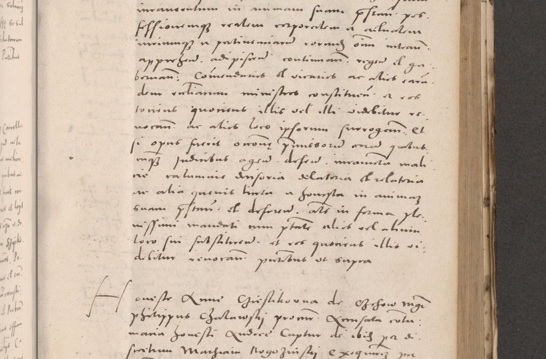 Zdjęcie nr 551 dla obiektu archiwalnego: Acta actorum causarum, sententiarum tam diffinitivarum quam interloquutoriarum, decretorum, obligationum, quietationum et constitutionum procuratorum coram reverendo domino Stanislao Schlomovski praeposito Calissiensi, archidiacono Sandecensi, canonico vicarioque in spiritualibus generali Cracocoviensi ad annum Domini millesimum quingentesimum quinquagesimum sextum, cuius indicatio quatuor decima, pontificatus sanctissimi in Christo patris domini Pauli divina providencia pape quarti anno ipsius