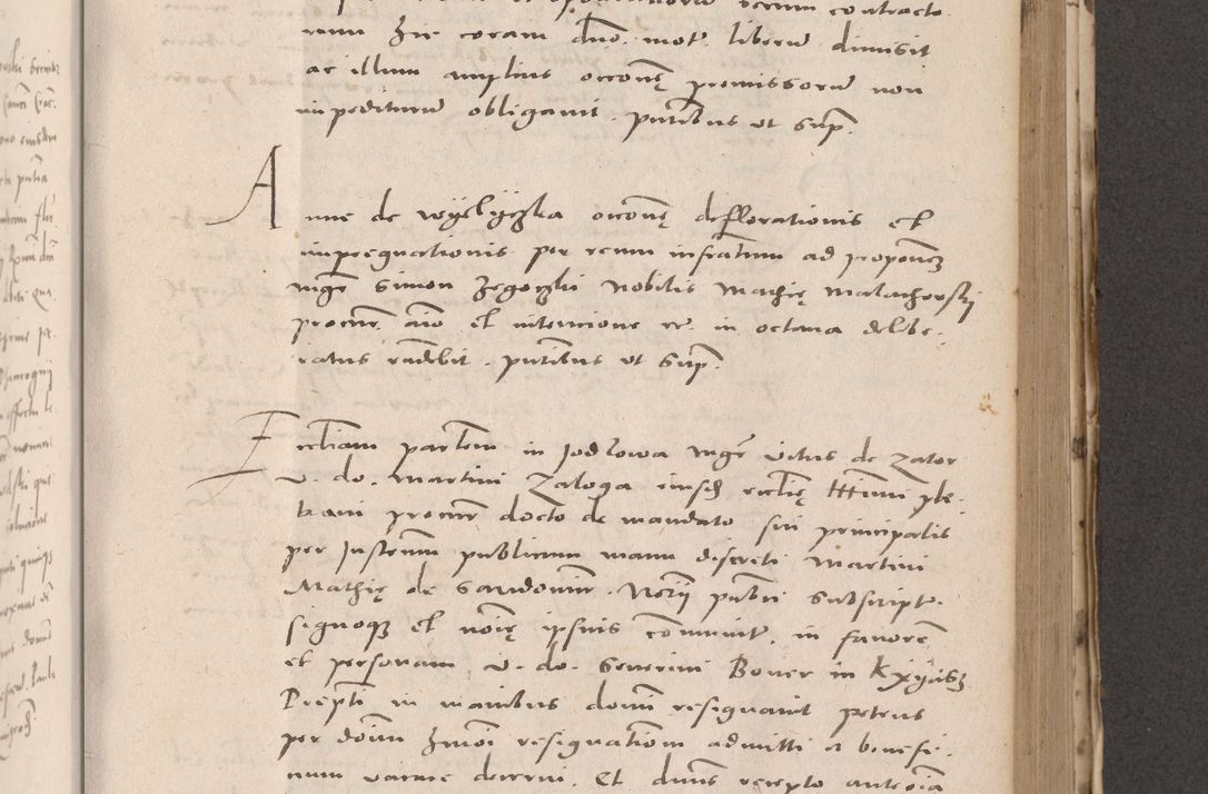 Zdjęcie nr 547 dla obiektu archiwalnego: Acta actorum causarum, sententiarum tam diffinitivarum quam interloquutoriarum, decretorum, obligationum, quietationum et constitutionum procuratorum coram reverendo domino Stanislao Schlomovski praeposito Calissiensi, archidiacono Sandecensi, canonico vicarioque in spiritualibus generali Cracocoviensi ad annum Domini millesimum quingentesimum quinquagesimum sextum, cuius indicatio quatuor decima, pontificatus sanctissimi in Christo patris domini Pauli divina providencia pape quarti anno ipsius