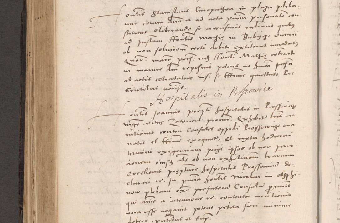 Zdjęcie nr 542 dla obiektu archiwalnego: Acta actorum causarum, sententiarum tam diffinitivarum quam interloquutoriarum, decretorum, obligationum, quietationum et constitutionum procuratorum coram reverendo domino Stanislao Schlomovski praeposito Calissiensi, archidiacono Sandecensi, canonico vicarioque in spiritualibus generali Cracocoviensi ad annum Domini millesimum quingentesimum quinquagesimum sextum, cuius indicatio quatuor decima, pontificatus sanctissimi in Christo patris domini Pauli divina providencia pape quarti anno ipsius