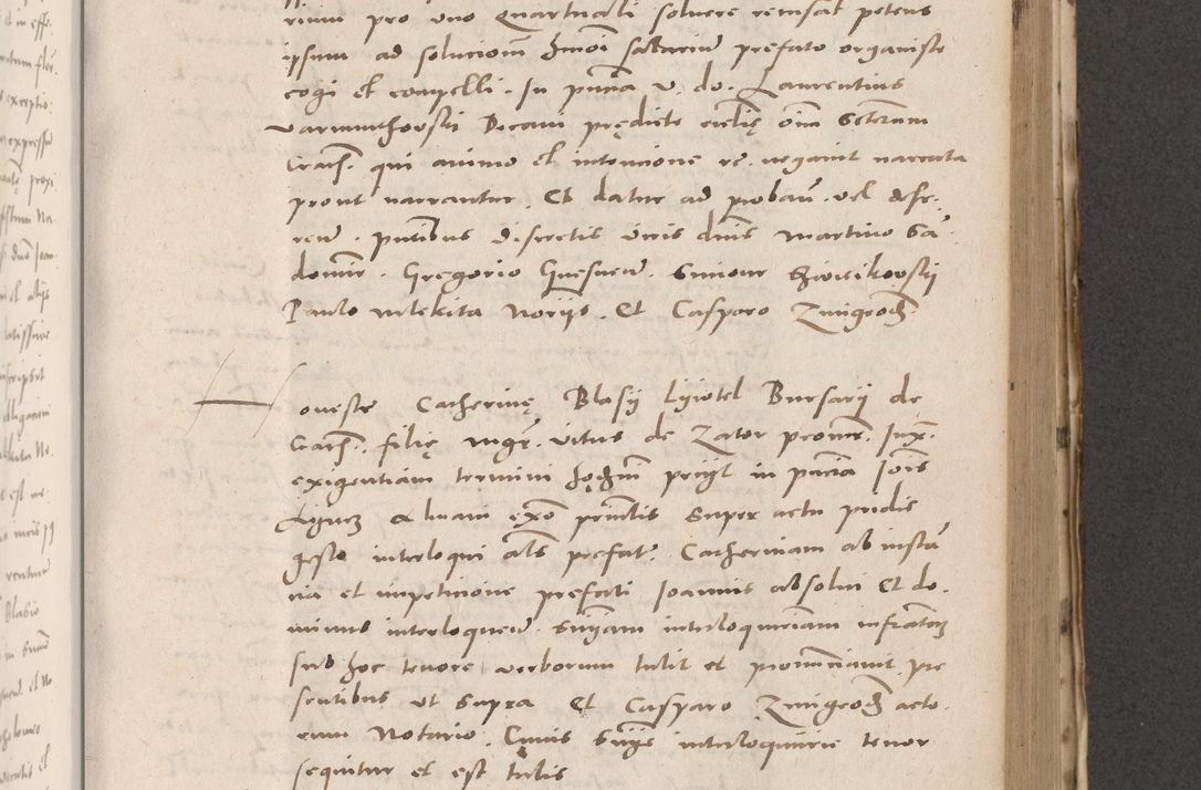 Zdjęcie nr 535 dla obiektu archiwalnego: Acta actorum causarum, sententiarum tam diffinitivarum quam interloquutoriarum, decretorum, obligationum, quietationum et constitutionum procuratorum coram reverendo domino Stanislao Schlomovski praeposito Calissiensi, archidiacono Sandecensi, canonico vicarioque in spiritualibus generali Cracocoviensi ad annum Domini millesimum quingentesimum quinquagesimum sextum, cuius indicatio quatuor decima, pontificatus sanctissimi in Christo patris domini Pauli divina providencia pape quarti anno ipsius