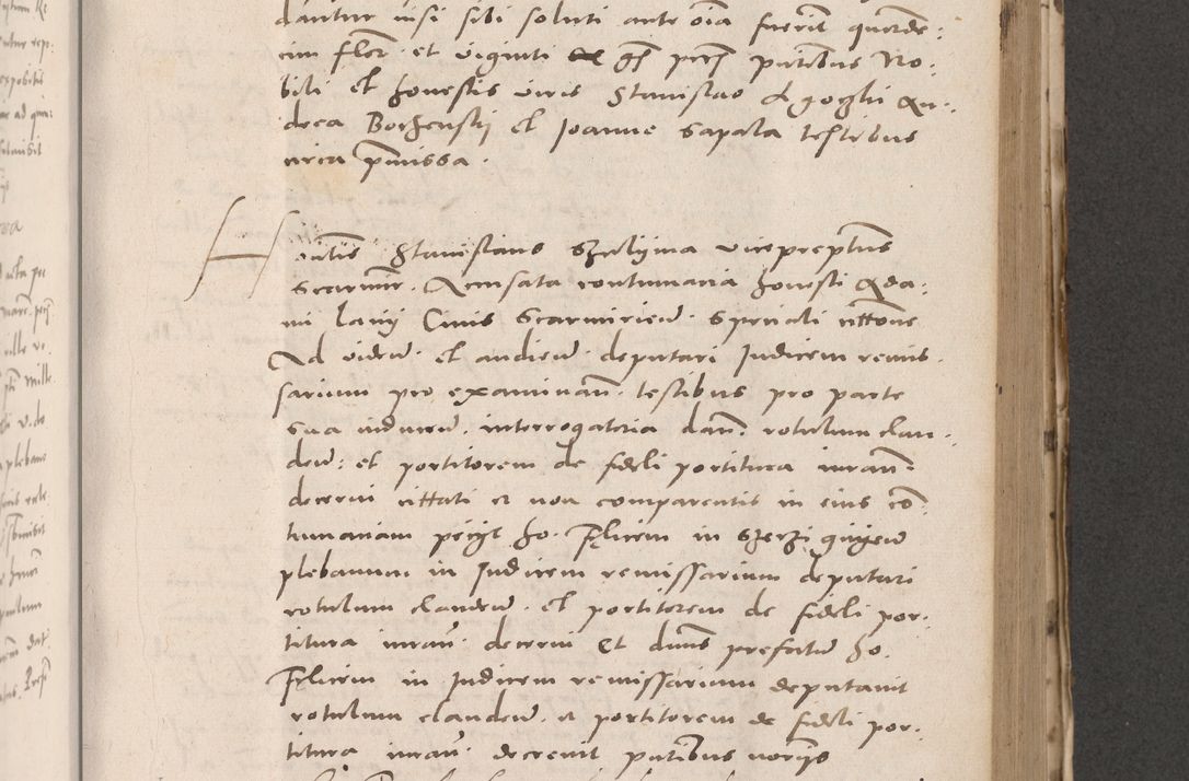 Zdjęcie nr 531 dla obiektu archiwalnego: Acta actorum causarum, sententiarum tam diffinitivarum quam interloquutoriarum, decretorum, obligationum, quietationum et constitutionum procuratorum coram reverendo domino Stanislao Schlomovski praeposito Calissiensi, archidiacono Sandecensi, canonico vicarioque in spiritualibus generali Cracocoviensi ad annum Domini millesimum quingentesimum quinquagesimum sextum, cuius indicatio quatuor decima, pontificatus sanctissimi in Christo patris domini Pauli divina providencia pape quarti anno ipsius