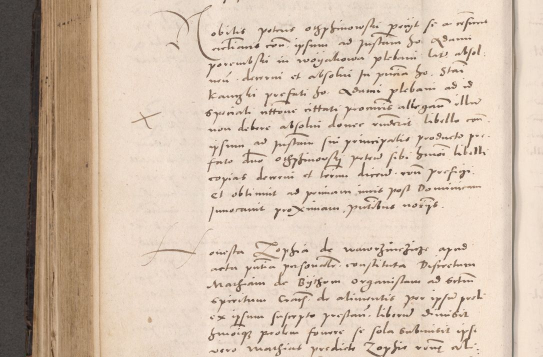 Zdjęcie nr 532 dla obiektu archiwalnego: Acta actorum causarum, sententiarum tam diffinitivarum quam interloquutoriarum, decretorum, obligationum, quietationum et constitutionum procuratorum coram reverendo domino Stanislao Schlomovski praeposito Calissiensi, archidiacono Sandecensi, canonico vicarioque in spiritualibus generali Cracocoviensi ad annum Domini millesimum quingentesimum quinquagesimum sextum, cuius indicatio quatuor decima, pontificatus sanctissimi in Christo patris domini Pauli divina providencia pape quarti anno ipsius