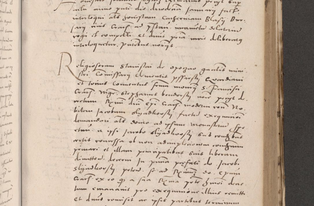 Zdjęcie nr 529 dla obiektu archiwalnego: Acta actorum causarum, sententiarum tam diffinitivarum quam interloquutoriarum, decretorum, obligationum, quietationum et constitutionum procuratorum coram reverendo domino Stanislao Schlomovski praeposito Calissiensi, archidiacono Sandecensi, canonico vicarioque in spiritualibus generali Cracocoviensi ad annum Domini millesimum quingentesimum quinquagesimum sextum, cuius indicatio quatuor decima, pontificatus sanctissimi in Christo patris domini Pauli divina providencia pape quarti anno ipsius