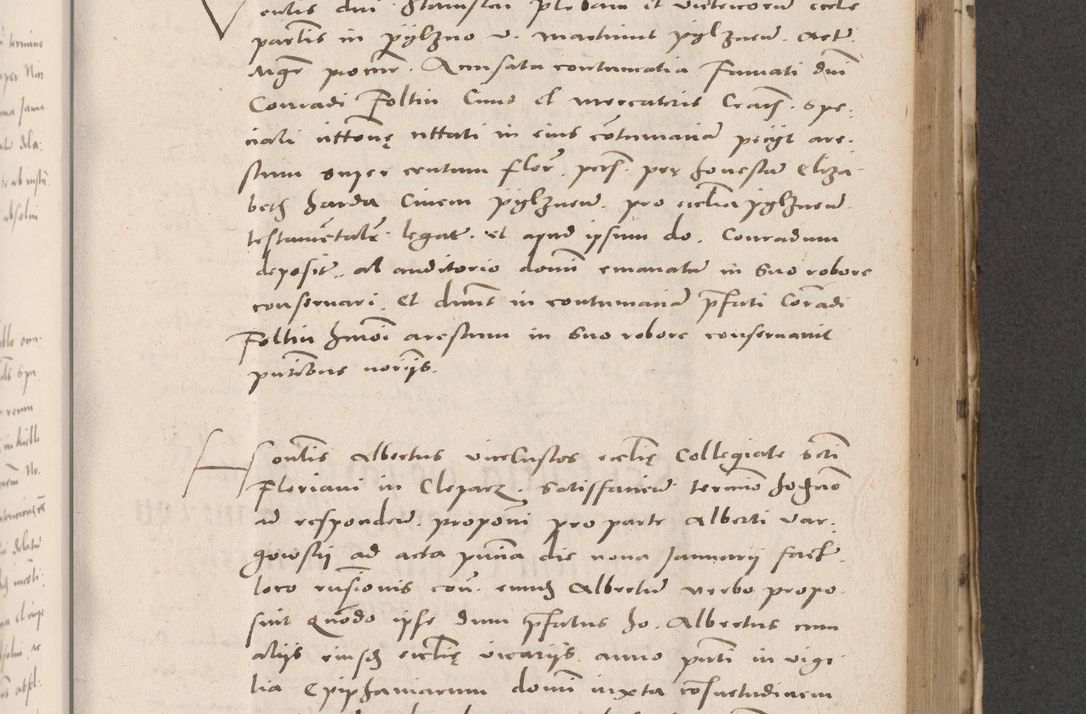 Zdjęcie nr 523 dla obiektu archiwalnego: Acta actorum causarum, sententiarum tam diffinitivarum quam interloquutoriarum, decretorum, obligationum, quietationum et constitutionum procuratorum coram reverendo domino Stanislao Schlomovski praeposito Calissiensi, archidiacono Sandecensi, canonico vicarioque in spiritualibus generali Cracocoviensi ad annum Domini millesimum quingentesimum quinquagesimum sextum, cuius indicatio quatuor decima, pontificatus sanctissimi in Christo patris domini Pauli divina providencia pape quarti anno ipsius