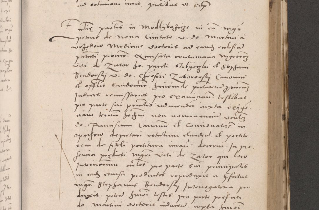 Zdjęcie nr 519 dla obiektu archiwalnego: Acta actorum causarum, sententiarum tam diffinitivarum quam interloquutoriarum, decretorum, obligationum, quietationum et constitutionum procuratorum coram reverendo domino Stanislao Schlomovski praeposito Calissiensi, archidiacono Sandecensi, canonico vicarioque in spiritualibus generali Cracocoviensi ad annum Domini millesimum quingentesimum quinquagesimum sextum, cuius indicatio quatuor decima, pontificatus sanctissimi in Christo patris domini Pauli divina providencia pape quarti anno ipsius