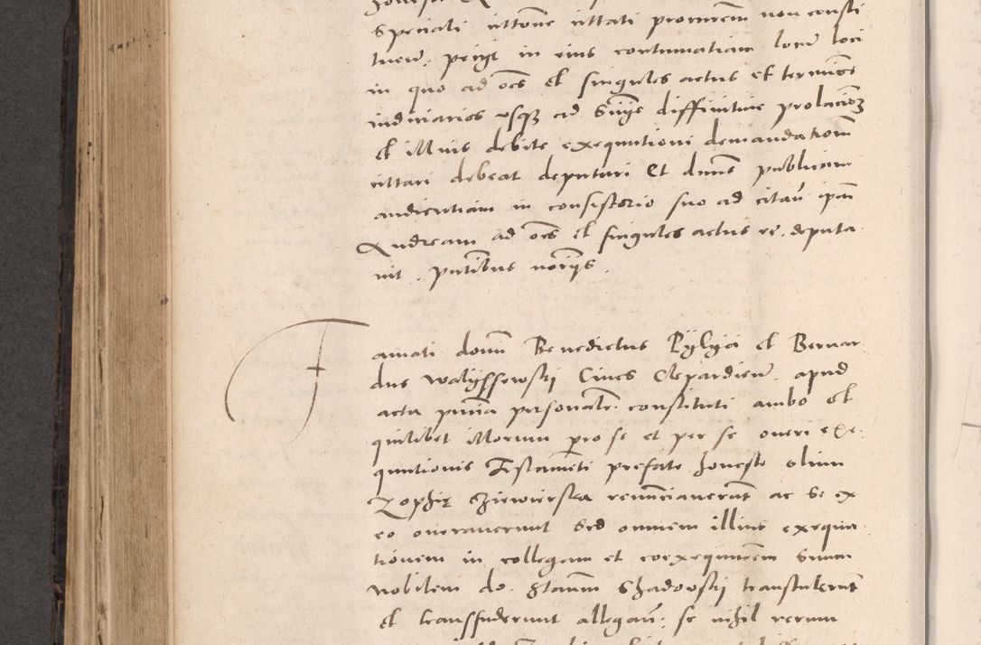 Zdjęcie nr 520 dla obiektu archiwalnego: Acta actorum causarum, sententiarum tam diffinitivarum quam interloquutoriarum, decretorum, obligationum, quietationum et constitutionum procuratorum coram reverendo domino Stanislao Schlomovski praeposito Calissiensi, archidiacono Sandecensi, canonico vicarioque in spiritualibus generali Cracocoviensi ad annum Domini millesimum quingentesimum quinquagesimum sextum, cuius indicatio quatuor decima, pontificatus sanctissimi in Christo patris domini Pauli divina providencia pape quarti anno ipsius