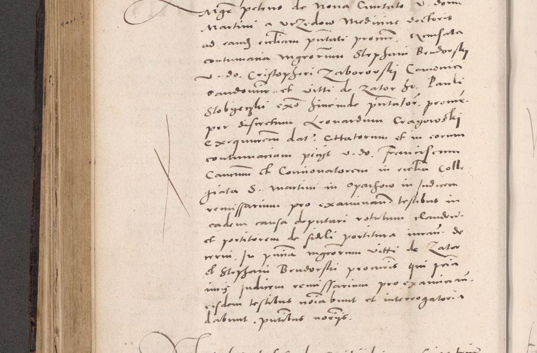 Zdjęcie nr 514 dla obiektu archiwalnego: Acta actorum causarum, sententiarum tam diffinitivarum quam interloquutoriarum, decretorum, obligationum, quietationum et constitutionum procuratorum coram reverendo domino Stanislao Schlomovski praeposito Calissiensi, archidiacono Sandecensi, canonico vicarioque in spiritualibus generali Cracocoviensi ad annum Domini millesimum quingentesimum quinquagesimum sextum, cuius indicatio quatuor decima, pontificatus sanctissimi in Christo patris domini Pauli divina providencia pape quarti anno ipsius