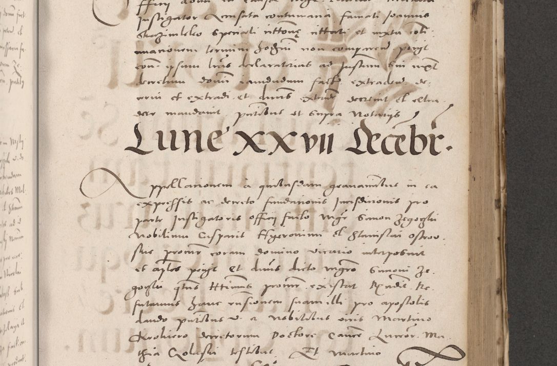 Zdjęcie nr 509 dla obiektu archiwalnego: Acta actorum causarum, sententiarum tam diffinitivarum quam interloquutoriarum, decretorum, obligationum, quietationum et constitutionum procuratorum coram reverendo domino Stanislao Schlomovski praeposito Calissiensi, archidiacono Sandecensi, canonico vicarioque in spiritualibus generali Cracocoviensi ad annum Domini millesimum quingentesimum quinquagesimum sextum, cuius indicatio quatuor decima, pontificatus sanctissimi in Christo patris domini Pauli divina providencia pape quarti anno ipsius