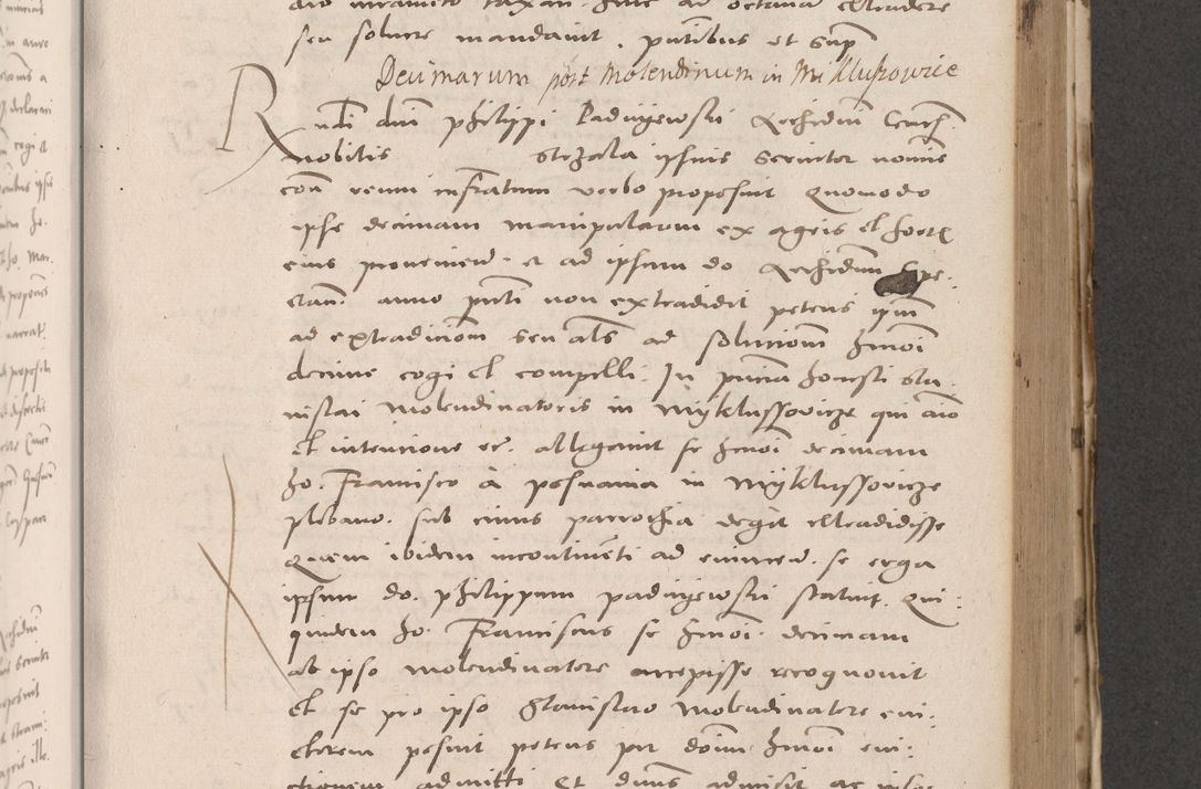 Zdjęcie nr 501 dla obiektu archiwalnego: Acta actorum causarum, sententiarum tam diffinitivarum quam interloquutoriarum, decretorum, obligationum, quietationum et constitutionum procuratorum coram reverendo domino Stanislao Schlomovski praeposito Calissiensi, archidiacono Sandecensi, canonico vicarioque in spiritualibus generali Cracocoviensi ad annum Domini millesimum quingentesimum quinquagesimum sextum, cuius indicatio quatuor decima, pontificatus sanctissimi in Christo patris domini Pauli divina providencia pape quarti anno ipsius