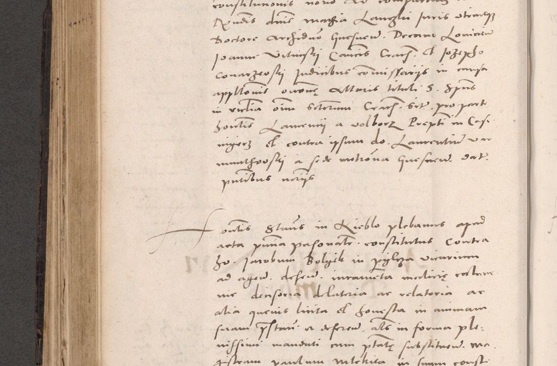 Zdjęcie nr 496 dla obiektu archiwalnego: Acta actorum causarum, sententiarum tam diffinitivarum quam interloquutoriarum, decretorum, obligationum, quietationum et constitutionum procuratorum coram reverendo domino Stanislao Schlomovski praeposito Calissiensi, archidiacono Sandecensi, canonico vicarioque in spiritualibus generali Cracocoviensi ad annum Domini millesimum quingentesimum quinquagesimum sextum, cuius indicatio quatuor decima, pontificatus sanctissimi in Christo patris domini Pauli divina providencia pape quarti anno ipsius
