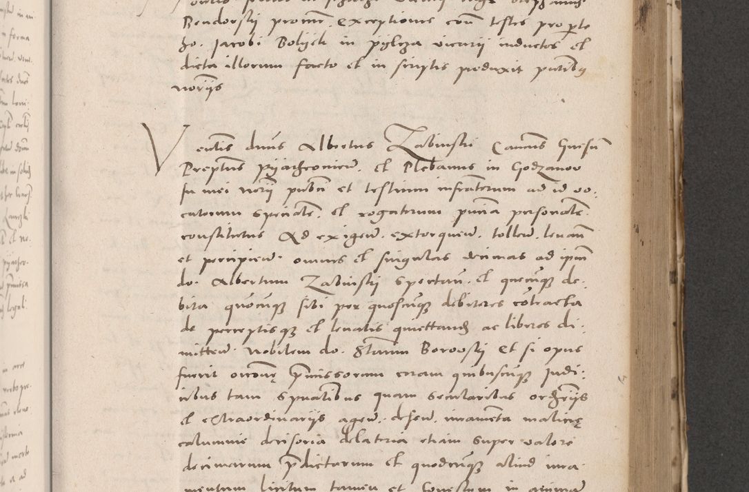 Zdjęcie nr 491 dla obiektu archiwalnego: Acta actorum causarum, sententiarum tam diffinitivarum quam interloquutoriarum, decretorum, obligationum, quietationum et constitutionum procuratorum coram reverendo domino Stanislao Schlomovski praeposito Calissiensi, archidiacono Sandecensi, canonico vicarioque in spiritualibus generali Cracocoviensi ad annum Domini millesimum quingentesimum quinquagesimum sextum, cuius indicatio quatuor decima, pontificatus sanctissimi in Christo patris domini Pauli divina providencia pape quarti anno ipsius