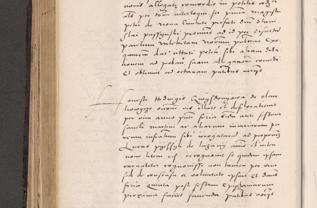 Zdjęcie nr 484 dla obiektu archiwalnego: Acta actorum causarum, sententiarum tam diffinitivarum quam interloquutoriarum, decretorum, obligationum, quietationum et constitutionum procuratorum coram reverendo domino Stanislao Schlomovski praeposito Calissiensi, archidiacono Sandecensi, canonico vicarioque in spiritualibus generali Cracocoviensi ad annum Domini millesimum quingentesimum quinquagesimum sextum, cuius indicatio quatuor decima, pontificatus sanctissimi in Christo patris domini Pauli divina providencia pape quarti anno ipsius