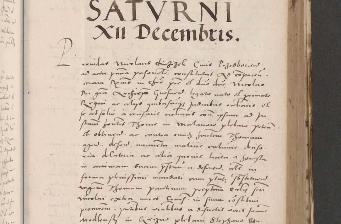 Zdjęcie nr 487 dla obiektu archiwalnego: Acta actorum causarum, sententiarum tam diffinitivarum quam interloquutoriarum, decretorum, obligationum, quietationum et constitutionum procuratorum coram reverendo domino Stanislao Schlomovski praeposito Calissiensi, archidiacono Sandecensi, canonico vicarioque in spiritualibus generali Cracocoviensi ad annum Domini millesimum quingentesimum quinquagesimum sextum, cuius indicatio quatuor decima, pontificatus sanctissimi in Christo patris domini Pauli divina providencia pape quarti anno ipsius
