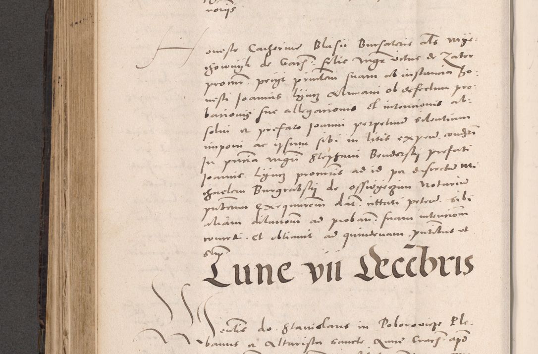 Zdjęcie nr 482 dla obiektu archiwalnego: Acta actorum causarum, sententiarum tam diffinitivarum quam interloquutoriarum, decretorum, obligationum, quietationum et constitutionum procuratorum coram reverendo domino Stanislao Schlomovski praeposito Calissiensi, archidiacono Sandecensi, canonico vicarioque in spiritualibus generali Cracocoviensi ad annum Domini millesimum quingentesimum quinquagesimum sextum, cuius indicatio quatuor decima, pontificatus sanctissimi in Christo patris domini Pauli divina providencia pape quarti anno ipsius
