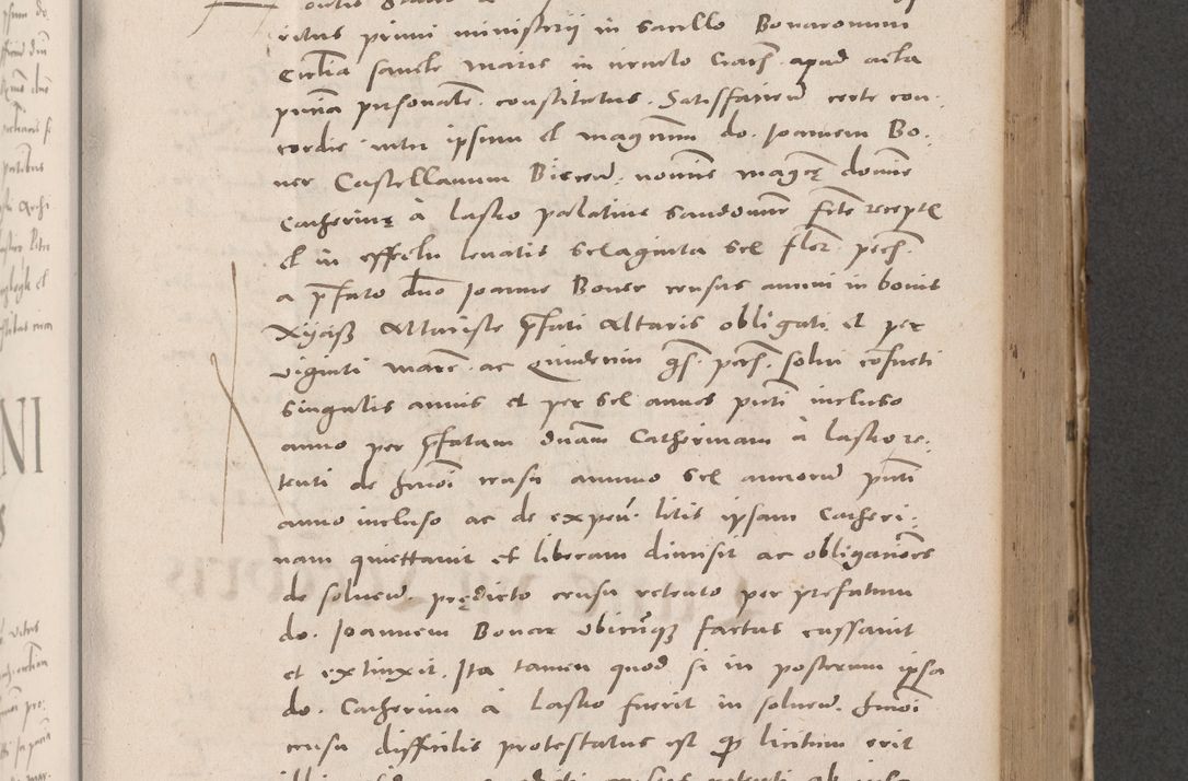 Zdjęcie nr 481 dla obiektu archiwalnego: Acta actorum causarum, sententiarum tam diffinitivarum quam interloquutoriarum, decretorum, obligationum, quietationum et constitutionum procuratorum coram reverendo domino Stanislao Schlomovski praeposito Calissiensi, archidiacono Sandecensi, canonico vicarioque in spiritualibus generali Cracocoviensi ad annum Domini millesimum quingentesimum quinquagesimum sextum, cuius indicatio quatuor decima, pontificatus sanctissimi in Christo patris domini Pauli divina providencia pape quarti anno ipsius