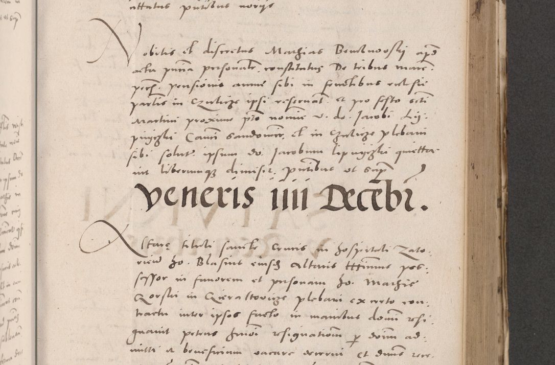 Zdjęcie nr 479 dla obiektu archiwalnego: Acta actorum causarum, sententiarum tam diffinitivarum quam interloquutoriarum, decretorum, obligationum, quietationum et constitutionum procuratorum coram reverendo domino Stanislao Schlomovski praeposito Calissiensi, archidiacono Sandecensi, canonico vicarioque in spiritualibus generali Cracocoviensi ad annum Domini millesimum quingentesimum quinquagesimum sextum, cuius indicatio quatuor decima, pontificatus sanctissimi in Christo patris domini Pauli divina providencia pape quarti anno ipsius