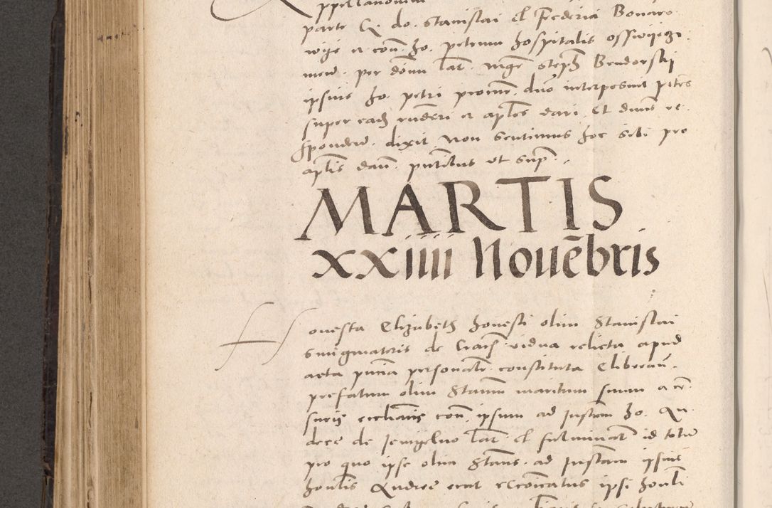 Zdjęcie nr 468 dla obiektu archiwalnego: Acta actorum causarum, sententiarum tam diffinitivarum quam interloquutoriarum, decretorum, obligationum, quietationum et constitutionum procuratorum coram reverendo domino Stanislao Schlomovski praeposito Calissiensi, archidiacono Sandecensi, canonico vicarioque in spiritualibus generali Cracocoviensi ad annum Domini millesimum quingentesimum quinquagesimum sextum, cuius indicatio quatuor decima, pontificatus sanctissimi in Christo patris domini Pauli divina providencia pape quarti anno ipsius
