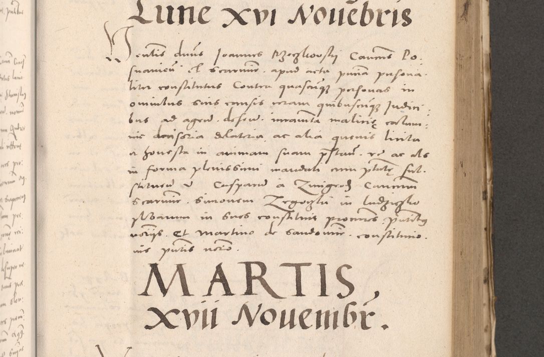 Zdjęcie nr 461 dla obiektu archiwalnego: Acta actorum causarum, sententiarum tam diffinitivarum quam interloquutoriarum, decretorum, obligationum, quietationum et constitutionum procuratorum coram reverendo domino Stanislao Schlomovski praeposito Calissiensi, archidiacono Sandecensi, canonico vicarioque in spiritualibus generali Cracocoviensi ad annum Domini millesimum quingentesimum quinquagesimum sextum, cuius indicatio quatuor decima, pontificatus sanctissimi in Christo patris domini Pauli divina providencia pape quarti anno ipsius