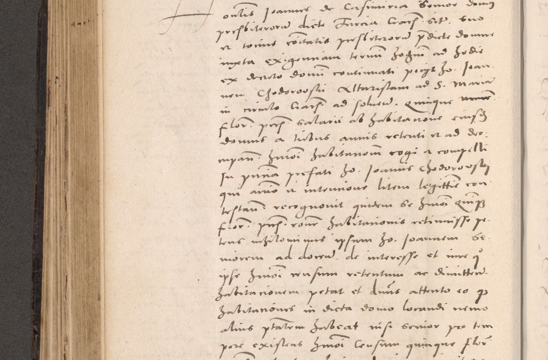 Zdjęcie nr 458 dla obiektu archiwalnego: Acta actorum causarum, sententiarum tam diffinitivarum quam interloquutoriarum, decretorum, obligationum, quietationum et constitutionum procuratorum coram reverendo domino Stanislao Schlomovski praeposito Calissiensi, archidiacono Sandecensi, canonico vicarioque in spiritualibus generali Cracocoviensi ad annum Domini millesimum quingentesimum quinquagesimum sextum, cuius indicatio quatuor decima, pontificatus sanctissimi in Christo patris domini Pauli divina providencia pape quarti anno ipsius