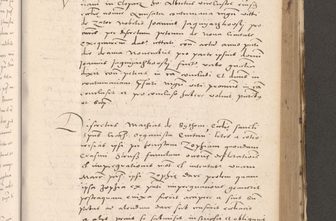 Zdjęcie nr 457 dla obiektu archiwalnego: Acta actorum causarum, sententiarum tam diffinitivarum quam interloquutoriarum, decretorum, obligationum, quietationum et constitutionum procuratorum coram reverendo domino Stanislao Schlomovski praeposito Calissiensi, archidiacono Sandecensi, canonico vicarioque in spiritualibus generali Cracocoviensi ad annum Domini millesimum quingentesimum quinquagesimum sextum, cuius indicatio quatuor decima, pontificatus sanctissimi in Christo patris domini Pauli divina providencia pape quarti anno ipsius