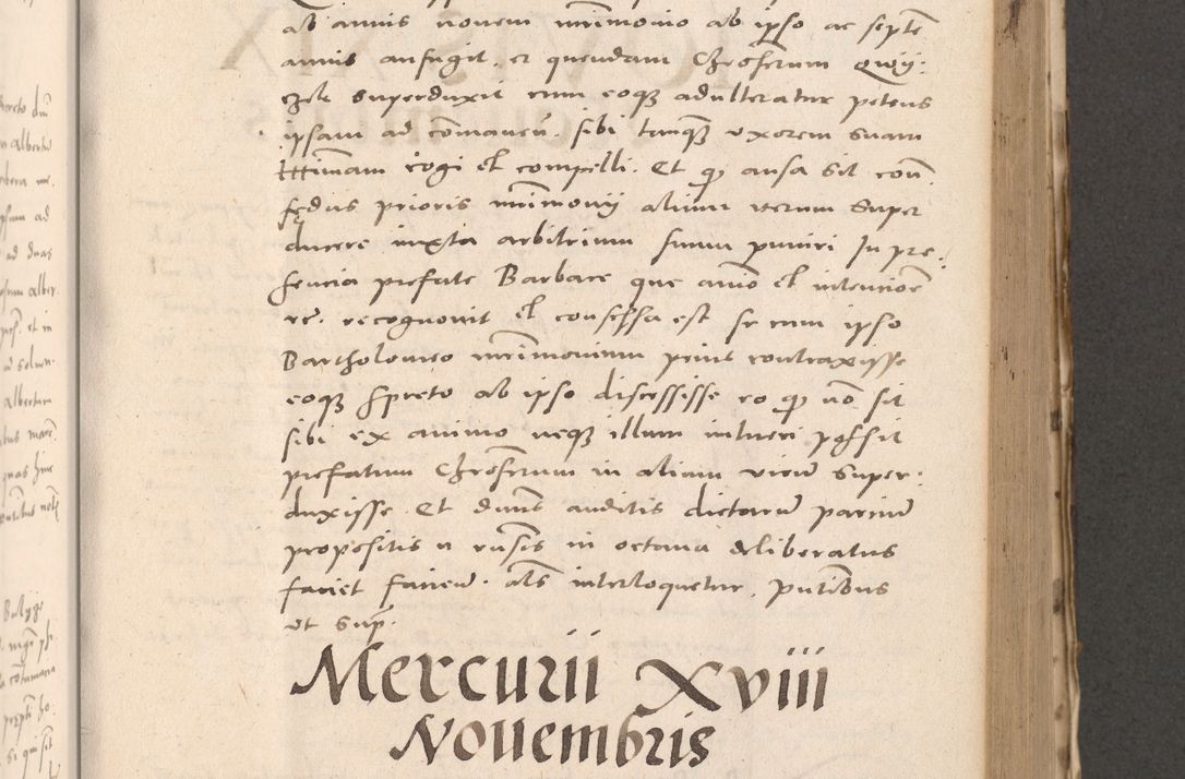 Zdjęcie nr 463 dla obiektu archiwalnego: Acta actorum causarum, sententiarum tam diffinitivarum quam interloquutoriarum, decretorum, obligationum, quietationum et constitutionum procuratorum coram reverendo domino Stanislao Schlomovski praeposito Calissiensi, archidiacono Sandecensi, canonico vicarioque in spiritualibus generali Cracocoviensi ad annum Domini millesimum quingentesimum quinquagesimum sextum, cuius indicatio quatuor decima, pontificatus sanctissimi in Christo patris domini Pauli divina providencia pape quarti anno ipsius