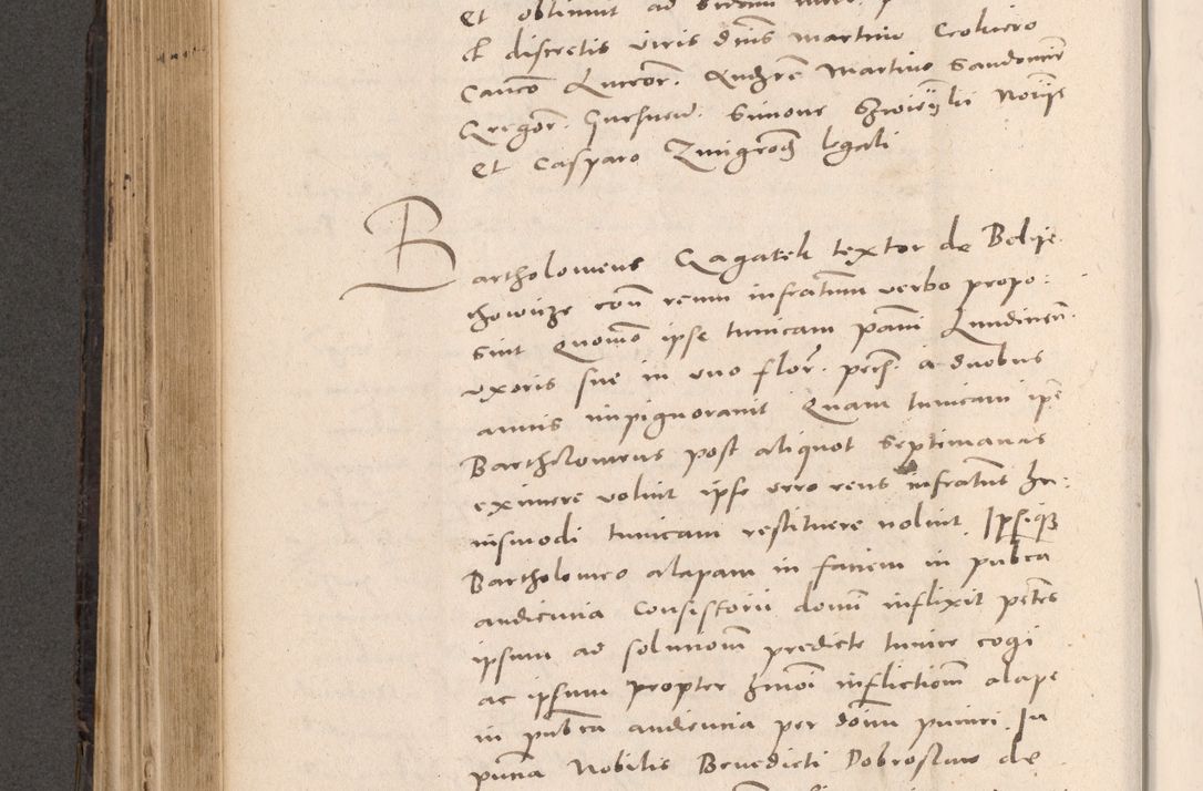 Zdjęcie nr 452 dla obiektu archiwalnego: Acta actorum causarum, sententiarum tam diffinitivarum quam interloquutoriarum, decretorum, obligationum, quietationum et constitutionum procuratorum coram reverendo domino Stanislao Schlomovski praeposito Calissiensi, archidiacono Sandecensi, canonico vicarioque in spiritualibus generali Cracocoviensi ad annum Domini millesimum quingentesimum quinquagesimum sextum, cuius indicatio quatuor decima, pontificatus sanctissimi in Christo patris domini Pauli divina providencia pape quarti anno ipsius
