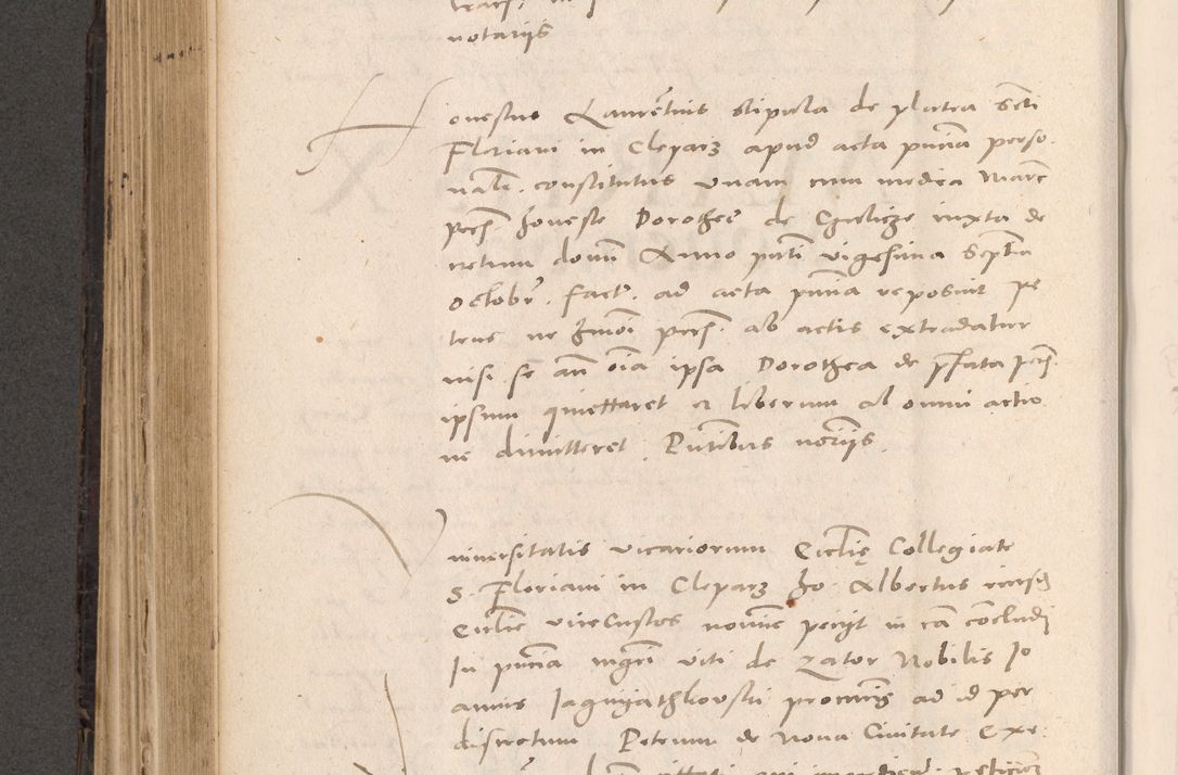 Zdjęcie nr 450 dla obiektu archiwalnego: Acta actorum causarum, sententiarum tam diffinitivarum quam interloquutoriarum, decretorum, obligationum, quietationum et constitutionum procuratorum coram reverendo domino Stanislao Schlomovski praeposito Calissiensi, archidiacono Sandecensi, canonico vicarioque in spiritualibus generali Cracocoviensi ad annum Domini millesimum quingentesimum quinquagesimum sextum, cuius indicatio quatuor decima, pontificatus sanctissimi in Christo patris domini Pauli divina providencia pape quarti anno ipsius