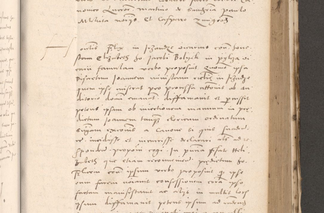 Zdjęcie nr 443 dla obiektu archiwalnego: Acta actorum causarum, sententiarum tam diffinitivarum quam interloquutoriarum, decretorum, obligationum, quietationum et constitutionum procuratorum coram reverendo domino Stanislao Schlomovski praeposito Calissiensi, archidiacono Sandecensi, canonico vicarioque in spiritualibus generali Cracocoviensi ad annum Domini millesimum quingentesimum quinquagesimum sextum, cuius indicatio quatuor decima, pontificatus sanctissimi in Christo patris domini Pauli divina providencia pape quarti anno ipsius