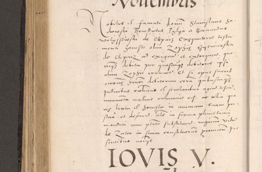 Zdjęcie nr 442 dla obiektu archiwalnego: Acta actorum causarum, sententiarum tam diffinitivarum quam interloquutoriarum, decretorum, obligationum, quietationum et constitutionum procuratorum coram reverendo domino Stanislao Schlomovski praeposito Calissiensi, archidiacono Sandecensi, canonico vicarioque in spiritualibus generali Cracocoviensi ad annum Domini millesimum quingentesimum quinquagesimum sextum, cuius indicatio quatuor decima, pontificatus sanctissimi in Christo patris domini Pauli divina providencia pape quarti anno ipsius