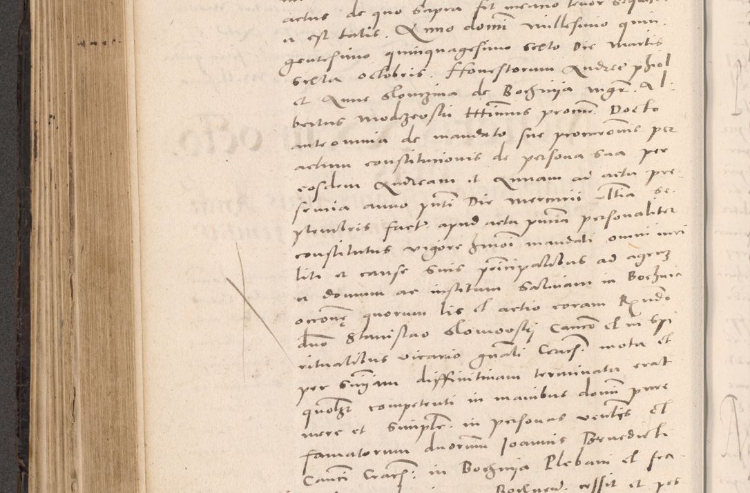 Zdjęcie nr 432 dla obiektu archiwalnego: Acta actorum causarum, sententiarum tam diffinitivarum quam interloquutoriarum, decretorum, obligationum, quietationum et constitutionum procuratorum coram reverendo domino Stanislao Schlomovski praeposito Calissiensi, archidiacono Sandecensi, canonico vicarioque in spiritualibus generali Cracocoviensi ad annum Domini millesimum quingentesimum quinquagesimum sextum, cuius indicatio quatuor decima, pontificatus sanctissimi in Christo patris domini Pauli divina providencia pape quarti anno ipsius