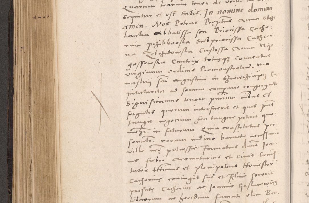 Zdjęcie nr 428 dla obiektu archiwalnego: Acta actorum causarum, sententiarum tam diffinitivarum quam interloquutoriarum, decretorum, obligationum, quietationum et constitutionum procuratorum coram reverendo domino Stanislao Schlomovski praeposito Calissiensi, archidiacono Sandecensi, canonico vicarioque in spiritualibus generali Cracocoviensi ad annum Domini millesimum quingentesimum quinquagesimum sextum, cuius indicatio quatuor decima, pontificatus sanctissimi in Christo patris domini Pauli divina providencia pape quarti anno ipsius