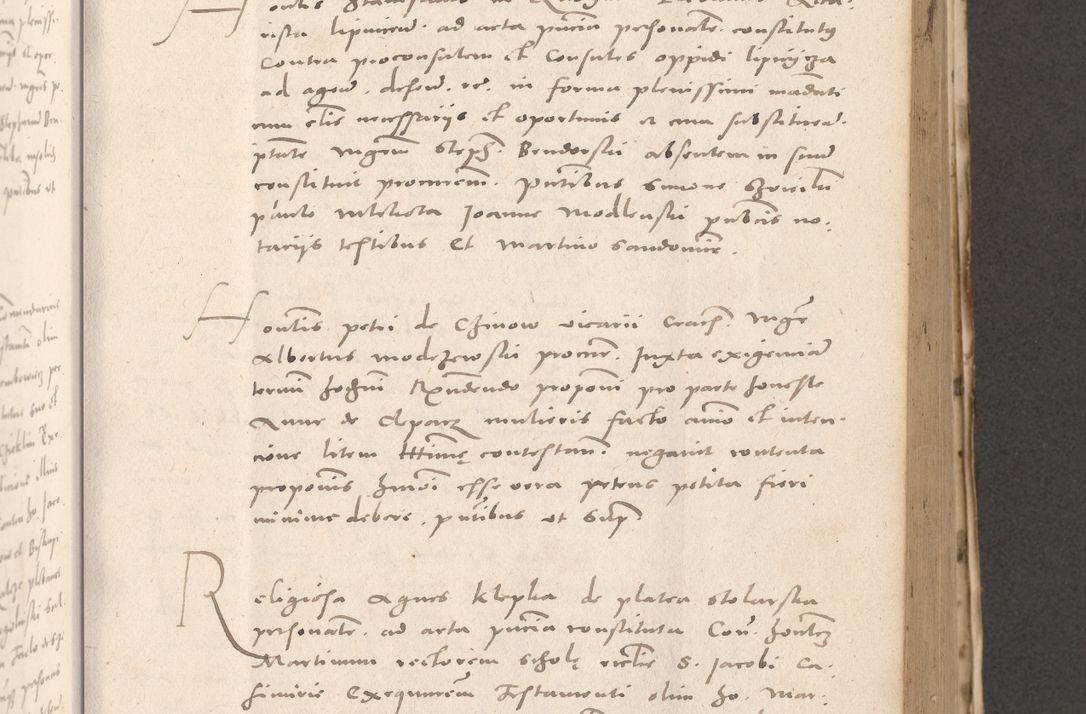 Zdjęcie nr 417 dla obiektu archiwalnego: Acta actorum causarum, sententiarum tam diffinitivarum quam interloquutoriarum, decretorum, obligationum, quietationum et constitutionum procuratorum coram reverendo domino Stanislao Schlomovski praeposito Calissiensi, archidiacono Sandecensi, canonico vicarioque in spiritualibus generali Cracocoviensi ad annum Domini millesimum quingentesimum quinquagesimum sextum, cuius indicatio quatuor decima, pontificatus sanctissimi in Christo patris domini Pauli divina providencia pape quarti anno ipsius